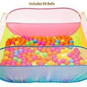 Basketball Pool Includes 35 Balls and Easily Fold-Able Toy for Children (Indoor and Outdoor)