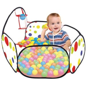 Basketball Pool Includes 35 Balls and Easily Fold-Able Toy for Children (Indoor and Outdoor)