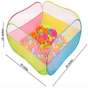 Basketball Pool Includes 35 Balls and Easily Fold-Able Toy for Children (Indoor and Outdoor)