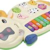 Plastic Cow Musical Piano with 3 Modes Animal Sounds, Flashing Lights & Wonderful Music, Multicolor